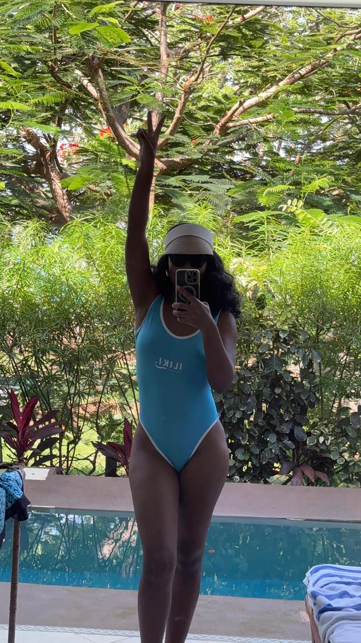 Blue sports illustrated monokini