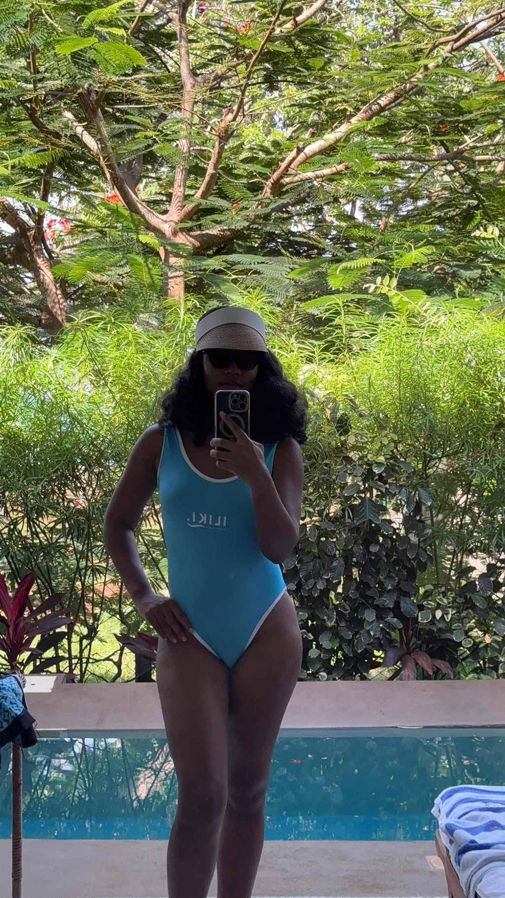 Blue sports illustrated monokini