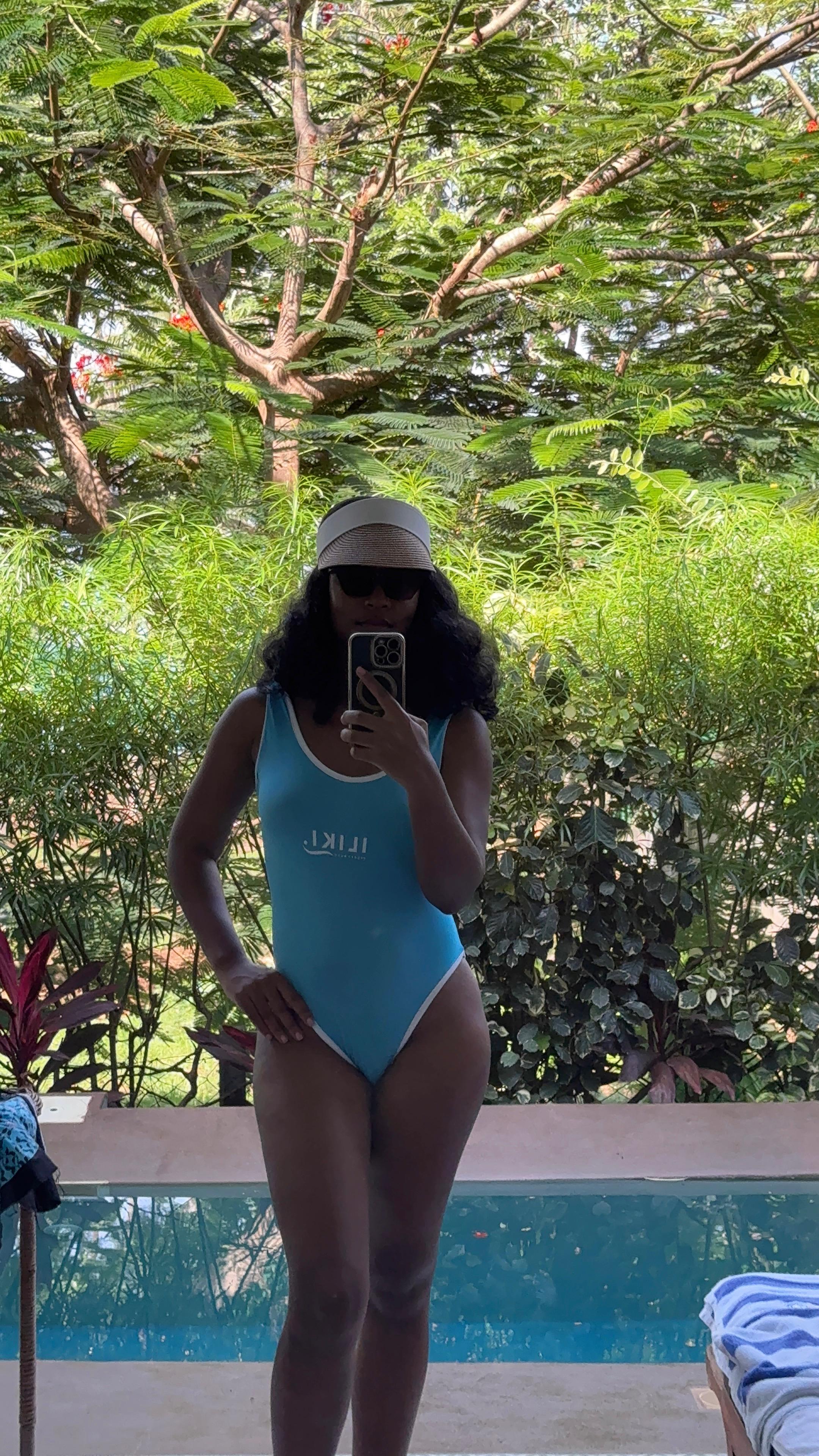 Blue sports illustrated monokini